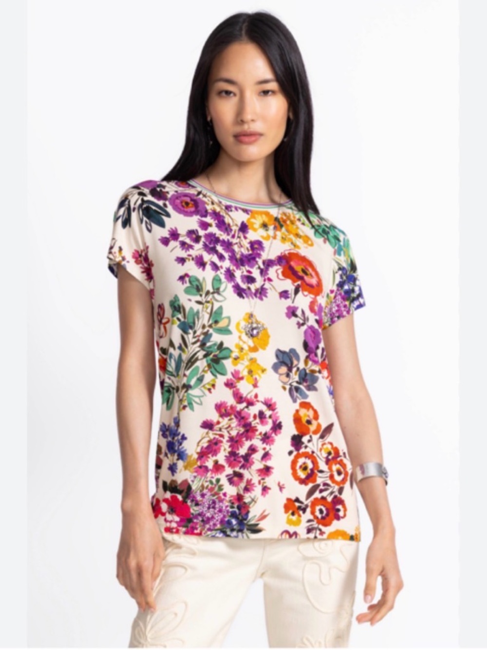 NWT Johnny Was Relaxed Dolman Sleeve Tee